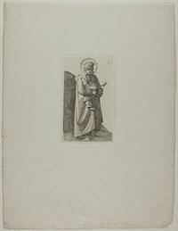 Saint Philipp Neri with Cross and Book by Johann Friedrich Overbeck