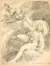 Heavenly Ganymede, plate XV from the second issue of Specimens of Polyautography by Henry Fuseli