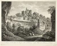 View of Hadrian's Villa at Tivoli by Friedrich-Wilhelm Gmelin