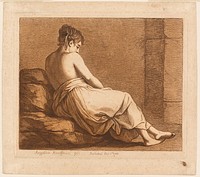 Reclining Girl Seen from the Back by Angelica Kauffmann