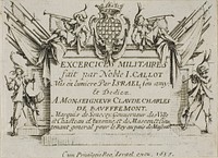 Frontispiece, from The Military Exercises by Jacques Callot