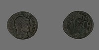 Follis (Coin) Portraying Emperor Maxentius by Ancient Roman