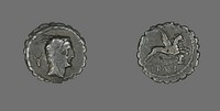 Denarius Serratus (Coin) Depicting the Goddess Juno Sospita by Ancient Roman