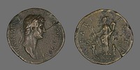 Sestertius (Coin) Portraying Emperor Hadrian by Ancient Roman