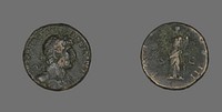 As (Coin) Portraying Emperor Hadrian by Ancient Roman