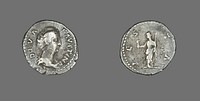 Denarius (Coin) Portraying Empress Faustina by Ancient Roman