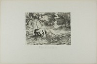 Ophelia's Death, plate 13 from Hamlet by Eugène Delacroix