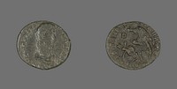 Coin Portraying Emperor Constantius II by Ancient Roman