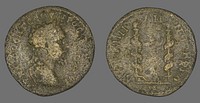 Coin Portraying Emperor Septimius Severus by Ancient Roman