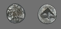 Coin Depicting Two Calves Heads by Ancient Greek