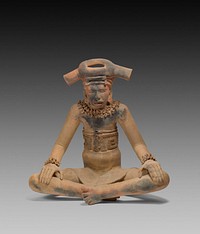 Figure of a Seated Leader by Totonac