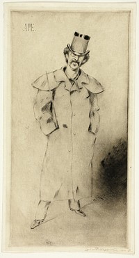 Portrait of Whistler by Carlo Pellegrini