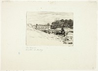 Whistler Sketching at Moulsey Lock by Edwin Edwards