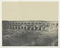 Palais de Karnak, Appartements Privés du Palais, Promenoir de Tôthmès III; Thèbes by Maxime Du Camp