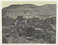 Médinet-Habou, Ruines de la Ville de Papa; Thèbes by Maxime Du Camp