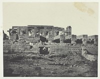 Palais de Karnak, Entrée Méridionale de la Salle Hypostyle; Thèbes by Maxime Du Camp