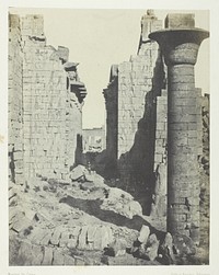Palais de Karnak, Cour des Bubastites et Entrée Principale de la Salle Hypostyle; Thèbes by Maxime Du Camp