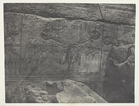 Palais de Karnak, Sculptures Extérieures du Sanctuaire de Granit; Thèbes by Maxime Du Camp