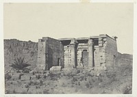 Temple de Tafeh (Ancienne Taphis), Nubie by Maxime Du Camp