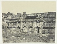 Baalbeck, Intérieur De L'Enceinte Des Temples Du Soleil Et De Jupiter; Syrie by Maxime Du Camp