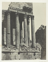 Baalbeck (Héliopolis), Temple De Jupiter, Vue Prise à L'Angle Sud-est; Syrie by Maxime Du Camp