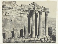 Baalbeck (Héliopolis), Temple Du Jupiter, Façade Occidentale; Syrie by Maxime Du Camp