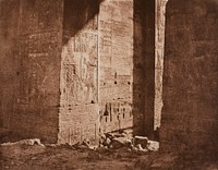 First Pylon - French Inscription Carved on the Eastern Embrasure at Point H, Island of Fila (Philae) by Félix Teynard