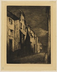 Street at Saverne by James McNeill Whistler