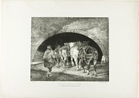 Entrance to the Adelphi Wharf, plate 11 from Various Subjects Drawn from Life on Stone by Jean Louis André Théodore Géricault