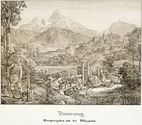 Thursday: Berchtesgaden and the Watzmann by Ferdinand Olivier