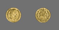 Solidus (Coin) Portraying Emperor Gratian by Ancient Roman