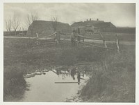 A Marsh Farm by Peter Henry Emerson