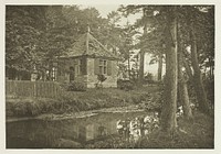 Walton and Cotton's Fishing House, Beresford Dale by Peter Henry Emerson