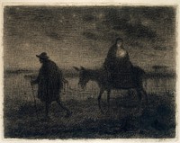 The Flight Into Egypt by Jean François Millet