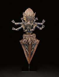 Personified Ritual Dagger (Vajrakila) in Ritual Embrace (Yab-yum)