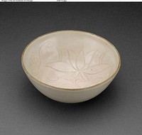 Bowl with Stylized Flowers and Leaves