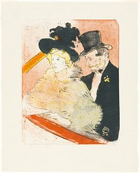 At the Concert by Henri de Toulouse-Lautrec