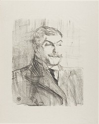 Lucien Guitry, from Treize Lithographies by Henri de Toulouse-Lautrec