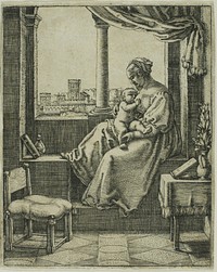 Virgin and Child by the Window by Barthel Beham