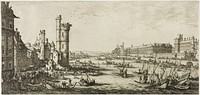 View of the Louvre by Jacques Callot
