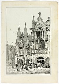 Hotel de Ville, Brunswick by Samuel Prout