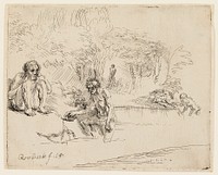 The Bathers by Rembrandt van Rijn