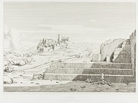 The Acropolis, Athens: The Pnyx, Areopagus, Acropolis and Mount Hymmettos by Théodore Caruelle d' Aligny