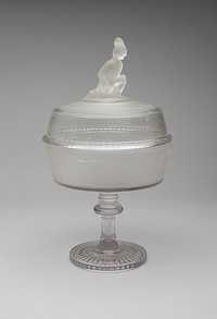 Covered Compote in the Pioneer Pattern by Gillander and Sons Glass Works