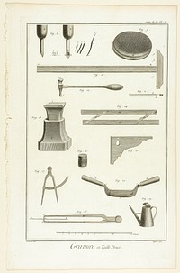 Copperplate Engraving, from Encyclopédie by A. J. Defehrt