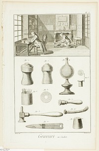 Seal Engraving, from Encyclopédie by Benoît-Louis Prévost