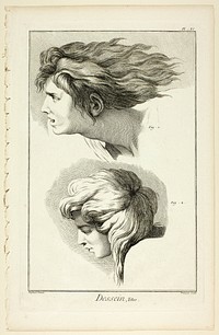 Design: Heads, from Encyclopédie by Benoît-Louis Prévost