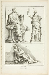 Design: Draped Figures, from Encyclopédie by A. J. Defehrt