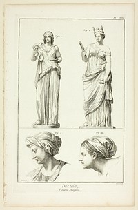 Design: Draped Figures, from Encyclopédie by Benoît-Louis Prévost