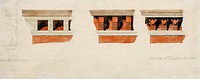 Cornice Studies, Chicago, Illinois, Design Drawing by Drake + Wight (Architect)